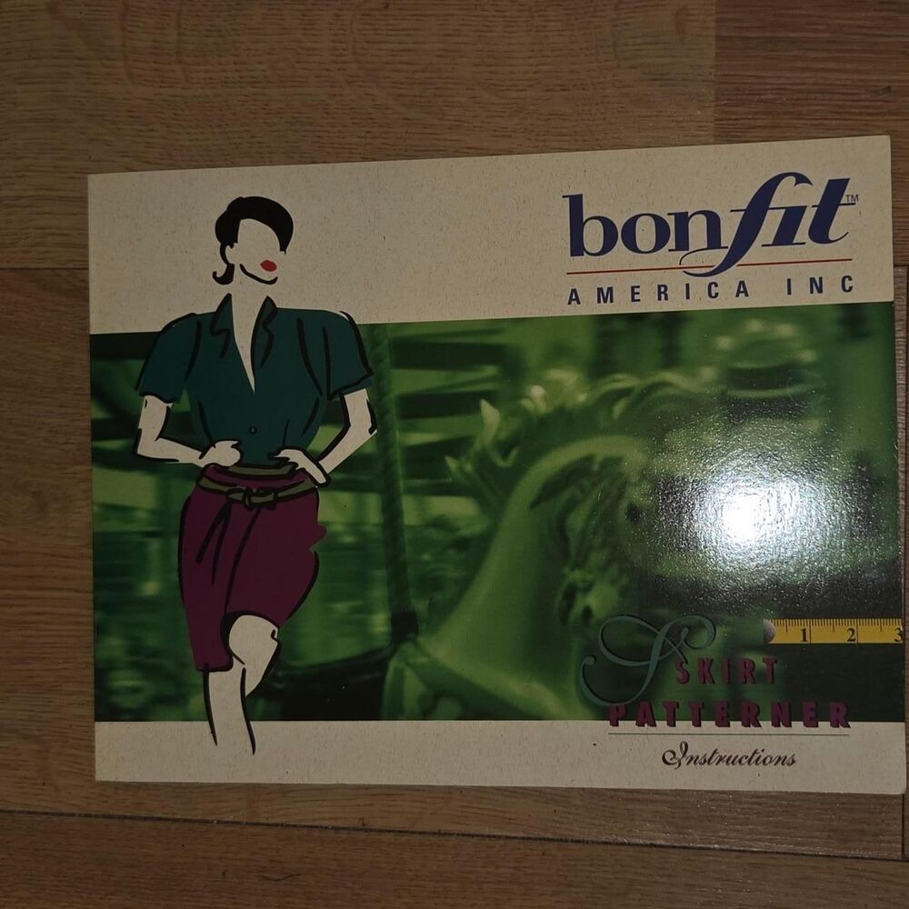 Vintage Bonfit Skirt Patterner Instructions Booklet Sewing Tool Manual